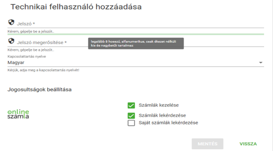 NAV Online Számla reg