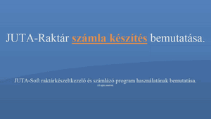 Oktató videó-Számla készítés