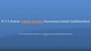 Oktató videó-Számla készítés
